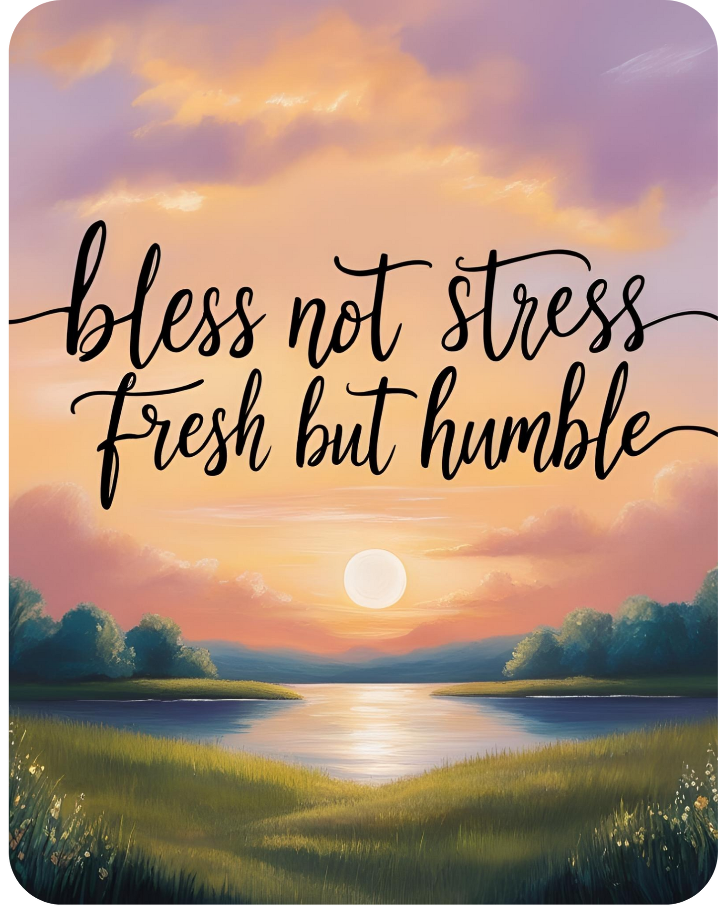 Living Bless Not Stress Heavy Blend Hoodie – Fresh and Humble Design